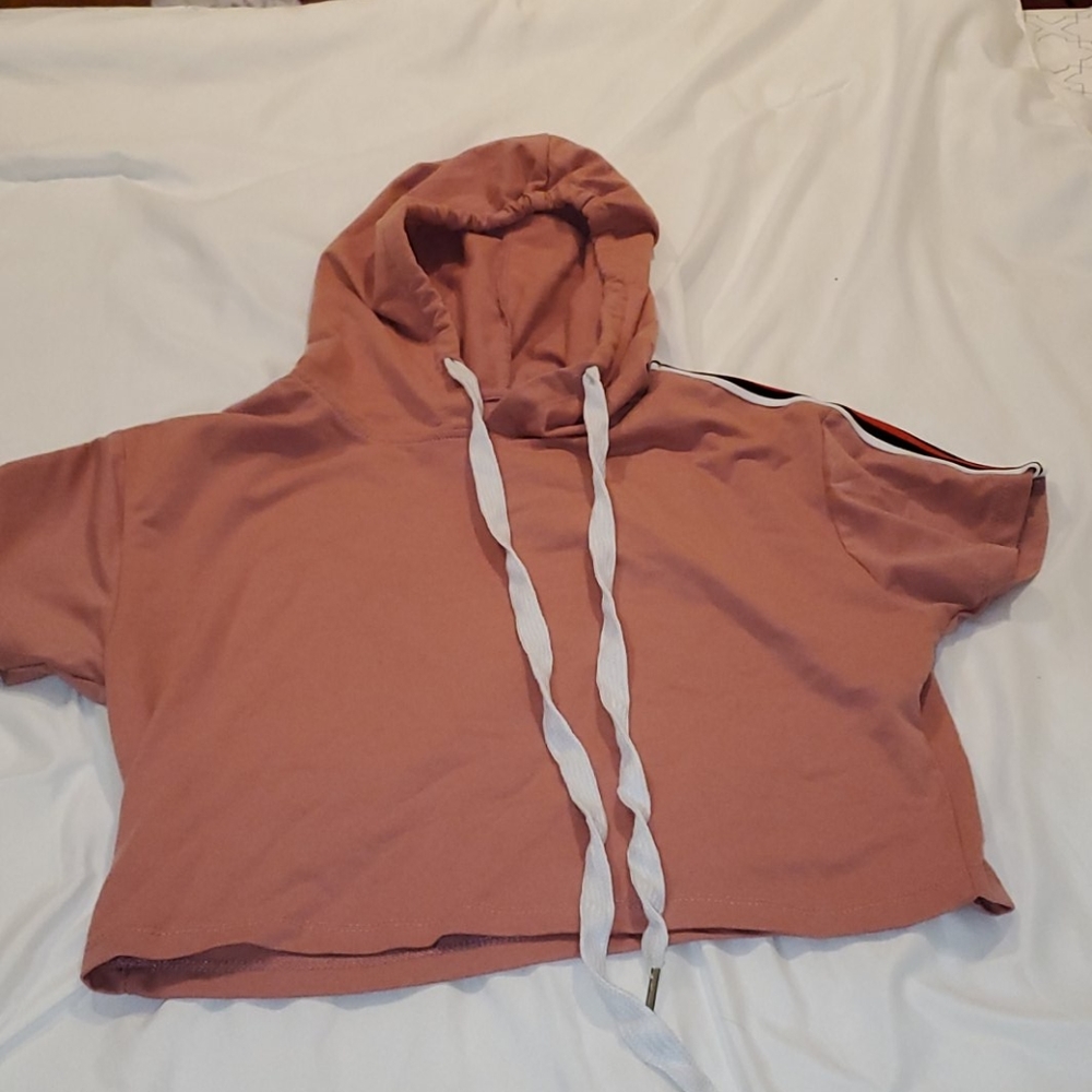 Hooded croo top